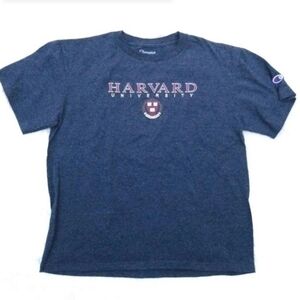 Harvard University heather charcoal tee youth 14 Champion Tee Shirt Crew Neck